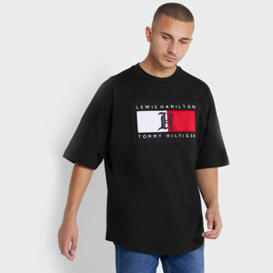 Tommy Hilfiger pánské černé tričko - XL (BDS)